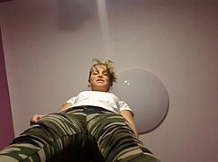 Put him on his knees and ask to jerk off under the bill then eat his sperm 😈