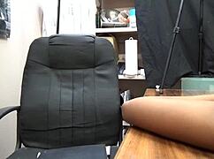 Deseree undergoes hardcore casting blowjob and deepthroat