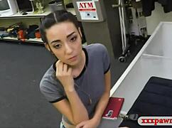 Tight Babe Gets Pussy Smashed At Pawnshop
