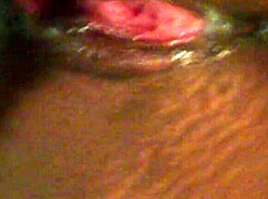 Big booty red bone enjoys a relaxing day at home