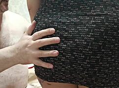 He licked her big tits covered in whipped cream 😋