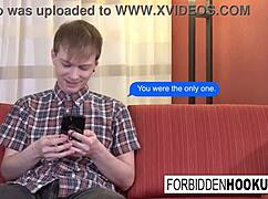 Big Boobed Babe Sucks Step-Brother's Fat Cock