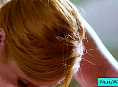 sexy busty blonde milf gives wet nuru massage and handjob - lauren phillips david lee