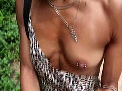 Exploring the forest path on an outdoor nature walk