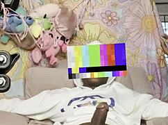 petite ebony fucks big black cock on florida sofa 😈