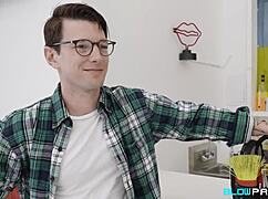 Lily Lane Deepthroating The Handyman Intensely