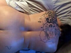 Jumper247 gets bent over for doggystyle fucking with tattoo