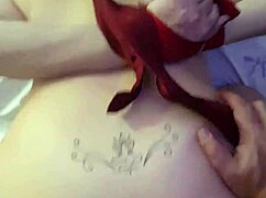 Blonde with big ass gets tied up for intense anal sex