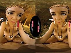 Reality Lovers Exploring A Cave In 10,000 BC