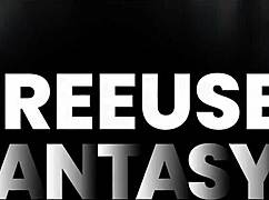 Stepdaughter and wife give X-ray glasses for Christmas, leading to intense fucking