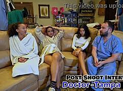dr tampa checks aria nicole during her yearly physical in florida