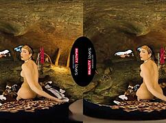 Reality Lovers Exploring A Cave In 10,000 BC