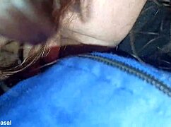 my friend giving blowjob in car she loves sucking
