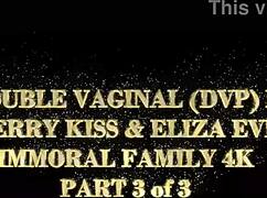 Eliza eves gets double penetrated in wild stepfamily gangbang