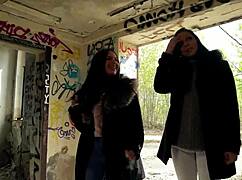 Two German Best Friends Julia Parker And Maria Gail Engage In Risky No-Condom FFM Threesome Sex At A Lost Place
