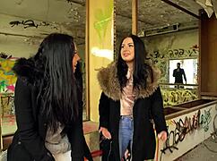 Two German Best Friends Julia Parker And Maria Gail Engage In Risky No-Condom FFM Threesome Sex At A Lost Place