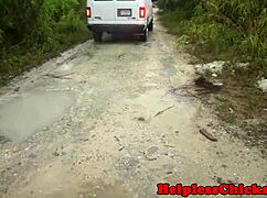 I restrained the petite beauty and hardfucked her.