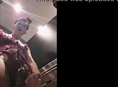 asian solo in public toilet