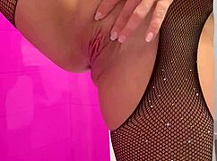 In the bathroom, enjoying some private time alone