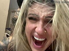 Making hot love in the alley with wet pussy and pulsing cock