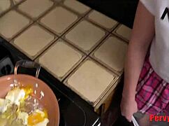 Rosalyn Sphinx Cracks Eggs And Sucks Step Daddy's Balls!