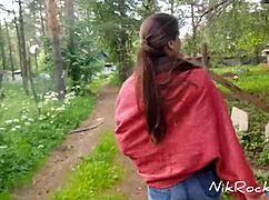 evelina darling cocky bitch who shows tits in public and sucks dick in dangerous zones