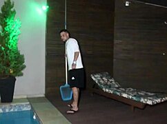 narrating a pleasant interaction with the house employee in daily life