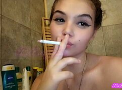 Why are you smoking in the bath tub?