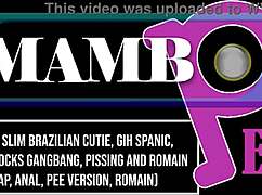 petite slim brazilian cutie gih takes huge cocks in gangbang anal