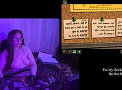 bbw brunette strips naked in secrets can end remaster part 4