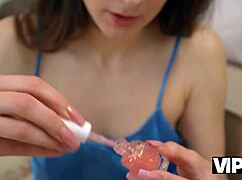 Two russian hotties share a moment together