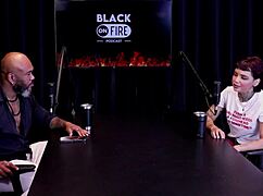 Annie Clementine explores vampire fantasies with couples and followers in sheer red