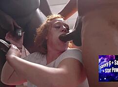 Bathroom blowbang, is this voluptuous redhead julie ginger's wildest?