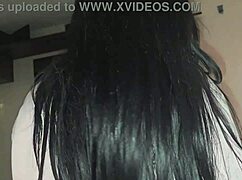 Amateur couple in passionate encounter