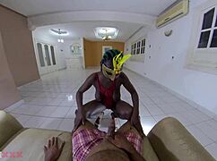 가슴 큰 흑인 미녀가 내 자지 타며 커다란 젖탱이 출렁여!