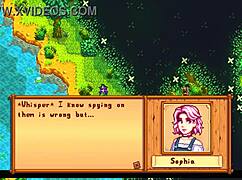 Xtardew Valley Game Mod Featuring Sophia In An Exciting Voyeur Event.
