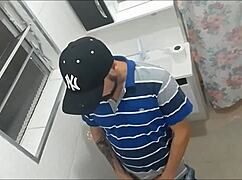 Redhead Novinha Teased And Fucked By Stranger In Public Bar Bathroom