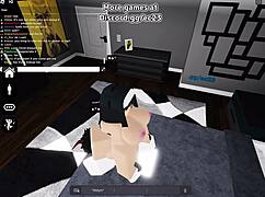 Nonne salope dit Remplis-moi à un mec excité random dans Roblox