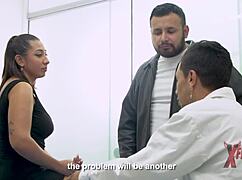 story of venezuelan lady fucking doctor, cumming inside