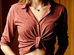 fancy eastern european lingerie model barefoot in panties