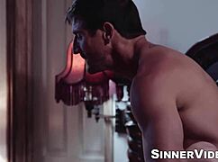 Muscular Tommy Gunn rams hard into brunette Silvia Saige's bald pussy 💪🍆