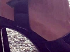 Modeling new pleaser heels teaser