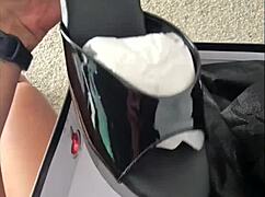 Modeling new pleaser heels teaser