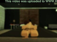 Snowbunny from Roblox cheats on her boyfriend with a big black cock in fan session 1