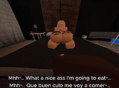 Snowbunny from Roblox cheats on her boyfriend with a big black cock in fan session 1