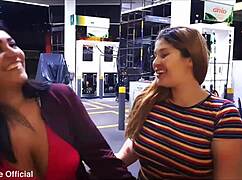 amateurs get bisexual blowjob and fucking in outdoor public quickie