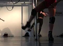 Sexy Doctor Patient Feels Aroused As She Undresses Dancing On The Pole