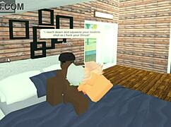 Roblox whore gets throat fucked by bbc