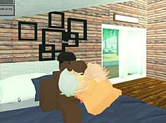 Roblox whore gets throat fucked by bbc