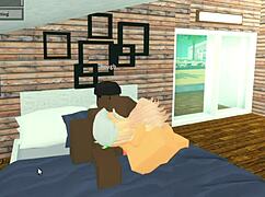 Roblox whore gets throat fucked by bbc